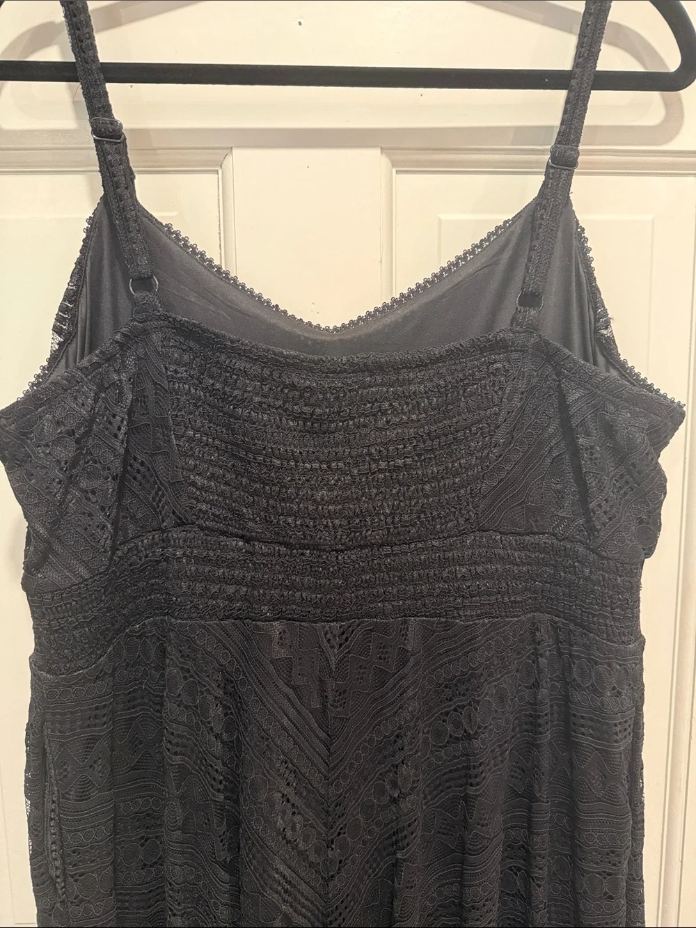 torrid NWT Black Lace Midi Slip Dress with V-Neck